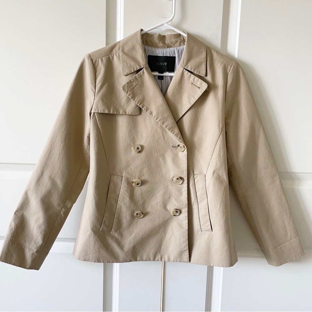 J. Crew Tan Trench Coat